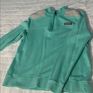 Teal Vineyard Vines Quarter Zip